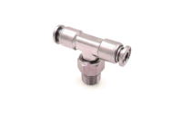 Male Swivel Branch Tee NPT Push In Fittings Stainless Steel 316