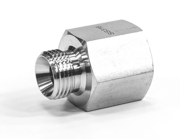 Hydraulic Reducing Adaptor Female/Male BSPP 316 Stainless Steel