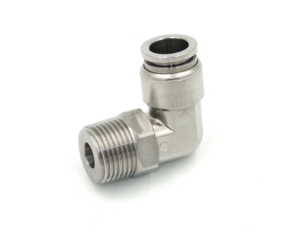 Male Swivel Elbow BSPT Push In Fittings Stainless Steel 316