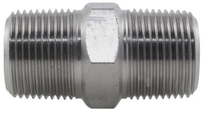 BSPT Hexagon Nipple 3000LB 316 Stainless Steel