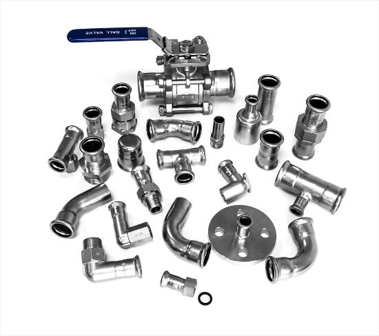 Press Fittings & Tube 316 Stainless Steel