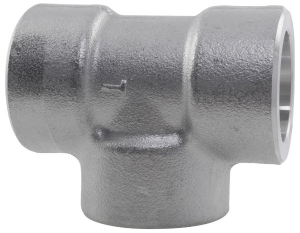 Socket Weld (SW) Reducing Tee 3000LB 304 Stainless Steel