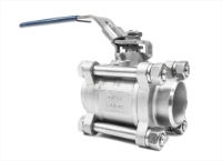 Three Piece Butt Weld Ball Valve 316 Stainless Steel