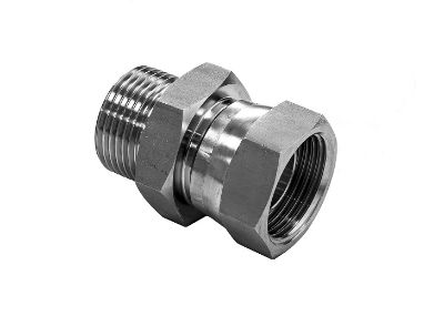 Hydraulic BSPP Cone Seat Swivel Female X BSPP Male Adaptor 316 Stainless Steel