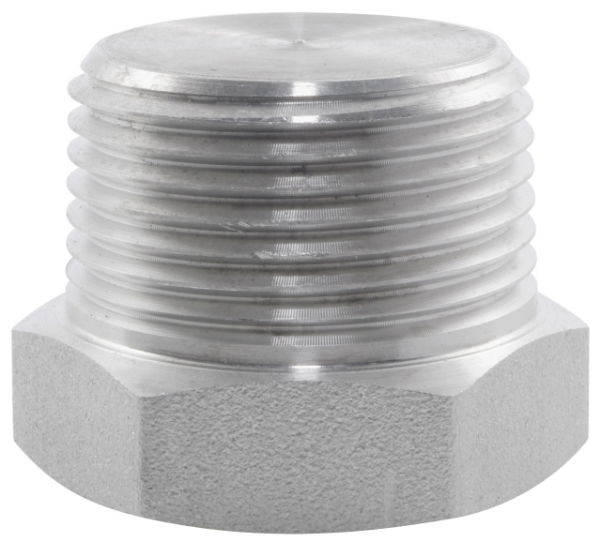 BSPT Hexagon Plug 3000LB 316 Stainless Steel