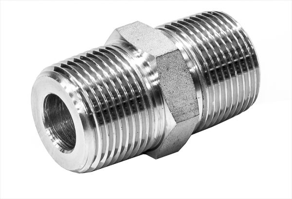 NPT Hexagon Nipple 6000LB 316 Stainless Steel